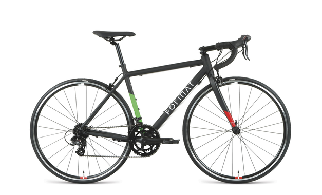 Format 2232 700C черный матовый зеленый матовый, размер 540