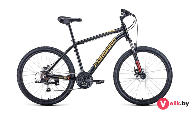 Forward HARDI 26 2.1 D 2022 черный/желтый, рама 18"
