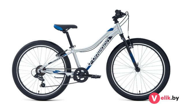 Forward TWISTER 24 1.0 2022 черный/серебристый, рама 12"