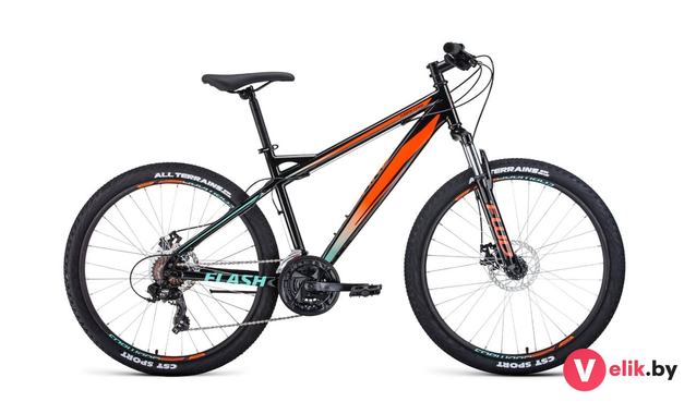 Forward FLASH 26 2.0 D 2022 черный/оранжевый, рама 19"