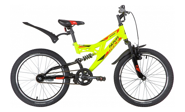 NOVATRACK SHARK Двухподвес 2020, рама 12", зеленый