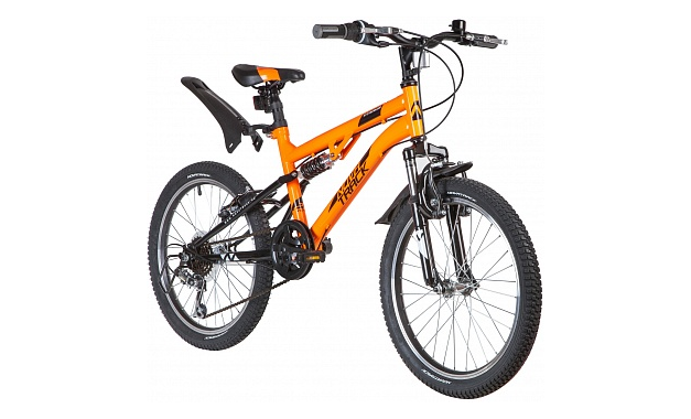 NOVATRACK TITANIUM 6.V Двухподвес 2020, рама 15", оранжевый