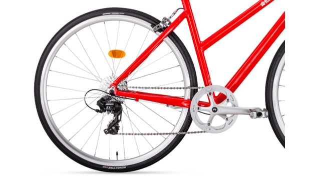 Велосипед BearBike AMSTERDAM (700C 8 ск.) 2022 красный рама 480 мм