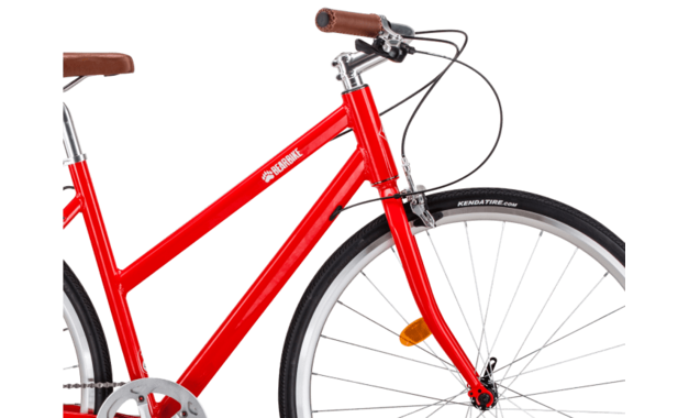 Велосипед BearBike AMSTERDAM (700C 8 ск.) 2022 красный рама 480 мм