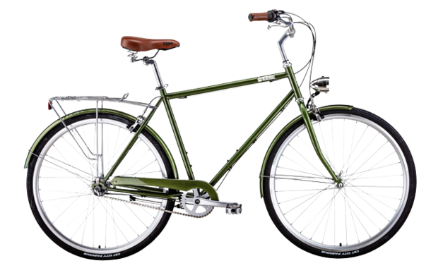 Велосипед BearBike LONDON (28 3 ск.) 2022 зеленый рама 500 мм