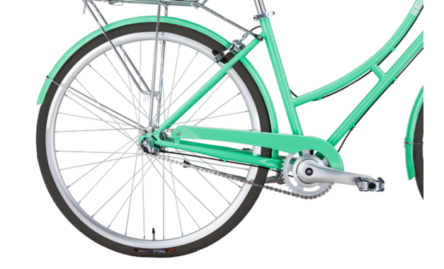 Велосипед BearBike SOCHI (700С 3 ск.) 2022 мятный рама 450 мм