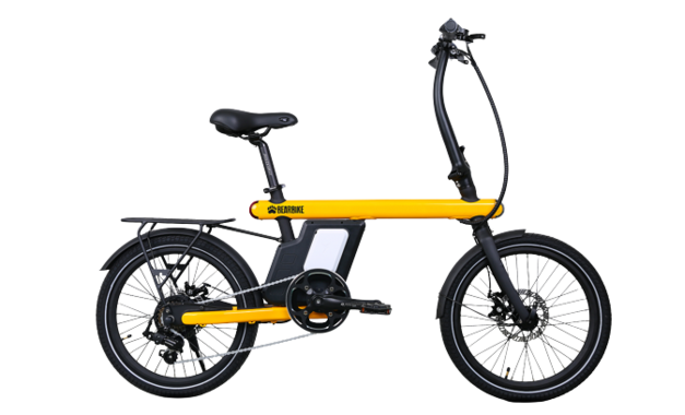 Электрический велосипед BearBike VIENNA (20 3 ск.) 2022 желтый рама OS