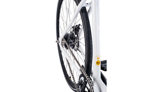 Электрический велосипед BearBike EKB (700С 1 ск.) 2022 белый рама 540 мм