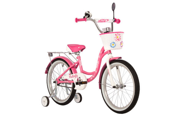 NOVATRACK BUTTERFLY 2022, рама 12", белый-розовый