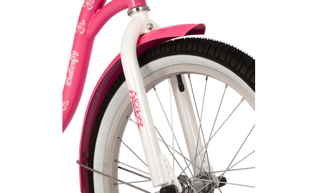 NOVATRACK BUTTERFLY 2022, рама 12", белый-розовый