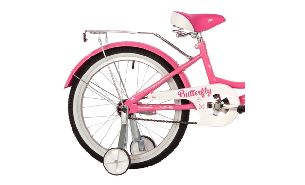 NOVATRACK BUTTERFLY 2022, рама 12", белый-розовый