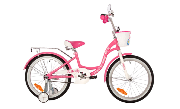 NOVATRACK BUTTERFLY 2022, рама 12", белый-розовый