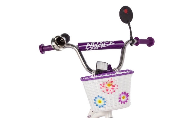NOVATRACK BUTTERFLY 2022, рама 12", белый-фиолетовый