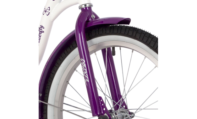 NOVATRACK BUTTERFLY 2022, рама 12", белый-фиолетовый