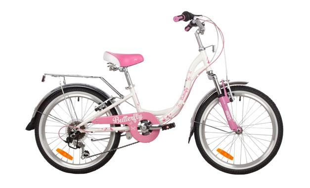 NOVATRACK BUTTERFLY 2022, рама 11", белый-розовый
