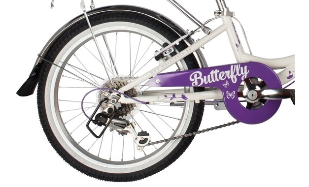 NOVATRACK BUTTERFLY 2022, рама 11", белый-фиолетовый