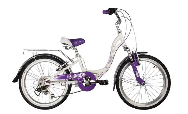 NOVATRACK BUTTERFLY 2022, рама 11", белый-фиолетовый