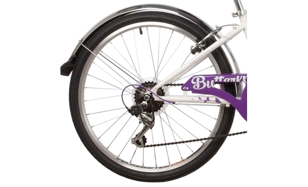 NOVATRACK BUTTERFLY 2022, рама 13", белый-фиолетовый